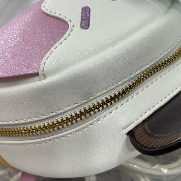 Loungefly X LASR Disney Minnie Ice Cream Convertible Mini Backpack Crossbody Bag - Picture 6 of 14